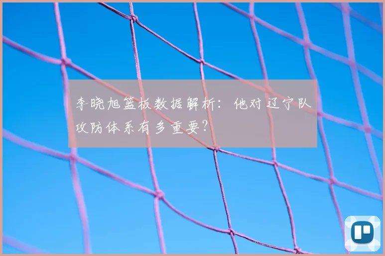 李晓旭篮板数据解析：他对辽宁队攻防体系有多重要？
